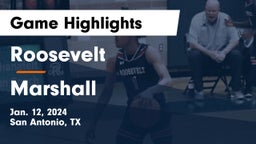 Roosevelt  vs Marshall  Game Highlights - Jan. 12, 2024