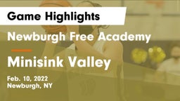 Newburgh Free Academy  vs Minisink Valley  Game Highlights - Feb. 10, 2022