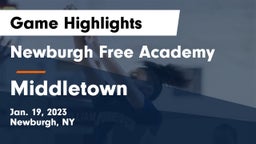 Newburgh Free Academy  vs Middletown  Game Highlights - Jan. 19, 2023