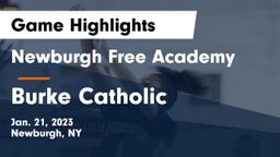 Newburgh Free Academy  vs Burke Catholic  Game Highlights - Jan. 21, 2023
