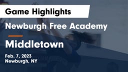 Newburgh Free Academy  vs Middletown  Game Highlights - Feb. 7, 2023