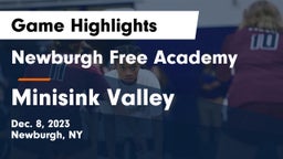 Newburgh Free Academy  vs Minisink Valley  Game Highlights - Dec. 8, 2023