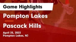 Pompton Lakes  vs Pascack Hills  Game Highlights - April 25, 2022