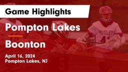 Pompton Lakes  vs Boonton  Game Highlights - April 16, 2024