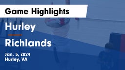 Hurley  vs Richlands  Game Highlights - Jan. 5, 2024