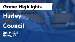 Hurley  vs Council Game Highlights - Jan. 9, 2024