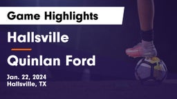 Hallsville  vs Quinlan Ford  Game Highlights - Jan. 22, 2024