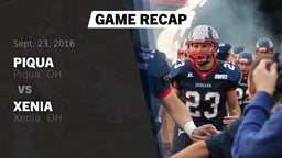 Recap: Piqua  vs. Xenia  2016