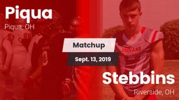 Matchup: Piqua  vs. Stebbins  2019