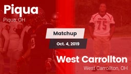 Matchup: Piqua  vs. West Carrollton  2019