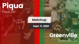 Matchup: Piqua  vs. Greenville  2020