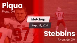 Matchup: Piqua  vs. Stebbins  2020