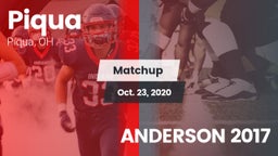 Matchup: Piqua  vs. ANDERSON 2017 2020
