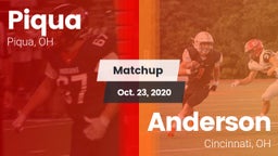 Matchup: Piqua  vs. Anderson  2020