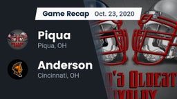Recap: Piqua  vs. Anderson  2020