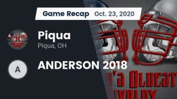 Recap: Piqua  vs. ANDERSON 2018 2020