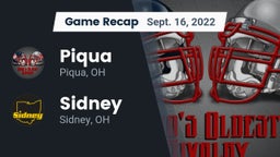 Recap: Piqua  vs. Sidney  2022