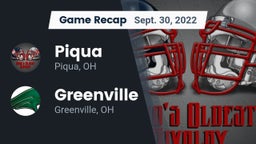 Recap: Piqua  vs. Greenville  2022
