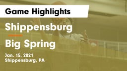 Shippensburg  vs Big Spring  Game Highlights - Jan. 15, 2021