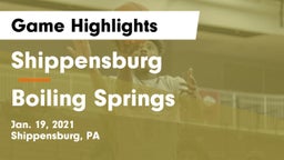 Shippensburg  vs Boiling Springs  Game Highlights - Jan. 19, 2021
