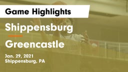 Shippensburg  vs Greencastle  Game Highlights - Jan. 29, 2021