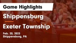Shippensburg  vs Exeter Township  Game Highlights - Feb. 20, 2023