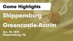 Shippensburg  vs Greencastle-Antrim  Game Highlights - Jan. 20, 2023