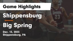 Shippensburg  vs Big Spring  Game Highlights - Dec. 13, 2023