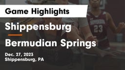Shippensburg  vs Bermudian Springs  Game Highlights - Dec. 27, 2023