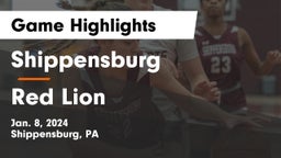 Shippensburg  vs Red Lion  Game Highlights - Jan. 8, 2024
