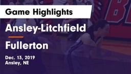 Ansley-Litchfield  vs Fullerton  Game Highlights - Dec. 13, 2019