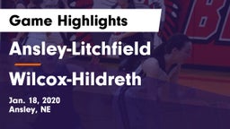 Ansley-Litchfield  vs Wilcox-Hildreth  Game Highlights - Jan. 18, 2020