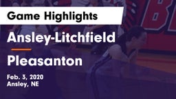 Ansley-Litchfield  vs Pleasanton  Game Highlights - Feb. 3, 2020