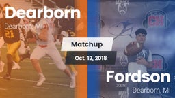 Matchup: Dearborn  vs. Fordson  2018
