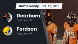 Recap: Dearborn  vs. Fordson  2018