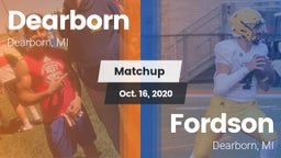 Matchup: Dearborn  vs. Fordson  2020