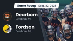 Recap: Dearborn  vs. Fordson  2023