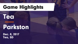 Tea  vs Parkston  Game Highlights - Dec. 8, 2017