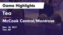 Tea  vs McCook Central/Montrose  Game Highlights - Dec. 18, 2017