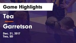 Tea  vs Garretson  Game Highlights - Dec. 21, 2017
