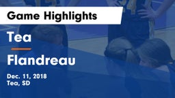 Tea  vs Flandreau  Game Highlights - Dec. 11, 2018