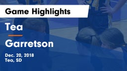 Tea  vs Garretson  Game Highlights - Dec. 20, 2018