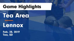 Tea Area  vs Lennox  Game Highlights - Feb. 28, 2019