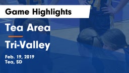 Tea Area  vs Tri-Valley  Game Highlights - Feb. 19, 2019