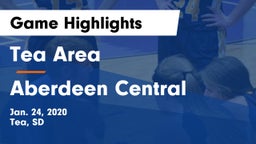 Tea Area  vs Aberdeen Central  Game Highlights - Jan. 24, 2020