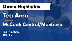Tea Area  vs McCook Central/Montrose  Game Highlights - Feb. 13, 2020