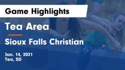 Tea Area  vs Sioux Falls Christian  Game Highlights - Jan. 14, 2021