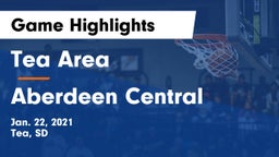 Tea Area  vs Aberdeen Central  Game Highlights - Jan. 22, 2021