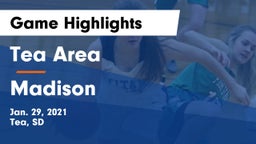 Tea Area  vs Madison Game Highlights - Jan. 29, 2021