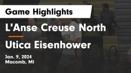 L'Anse Creuse North  vs Utica Eisenhower  Game Highlights - Jan. 9, 2024